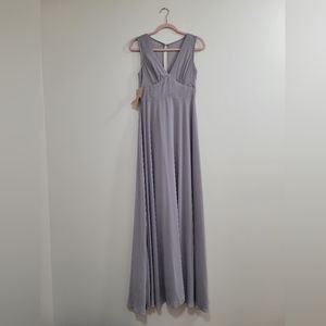 Anthro BHLDN S grey dress nwt